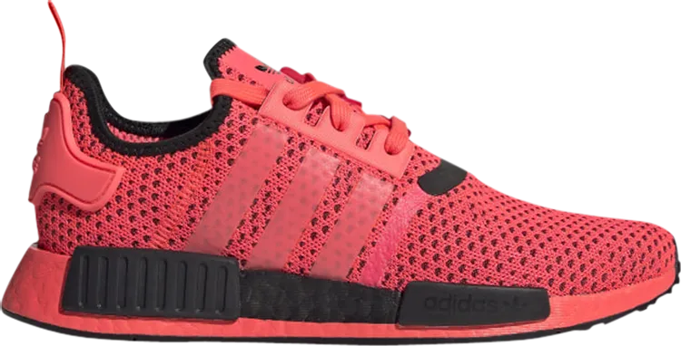 Adidas NMD_R1 Knit 'Signal Pink' sneakers, pink