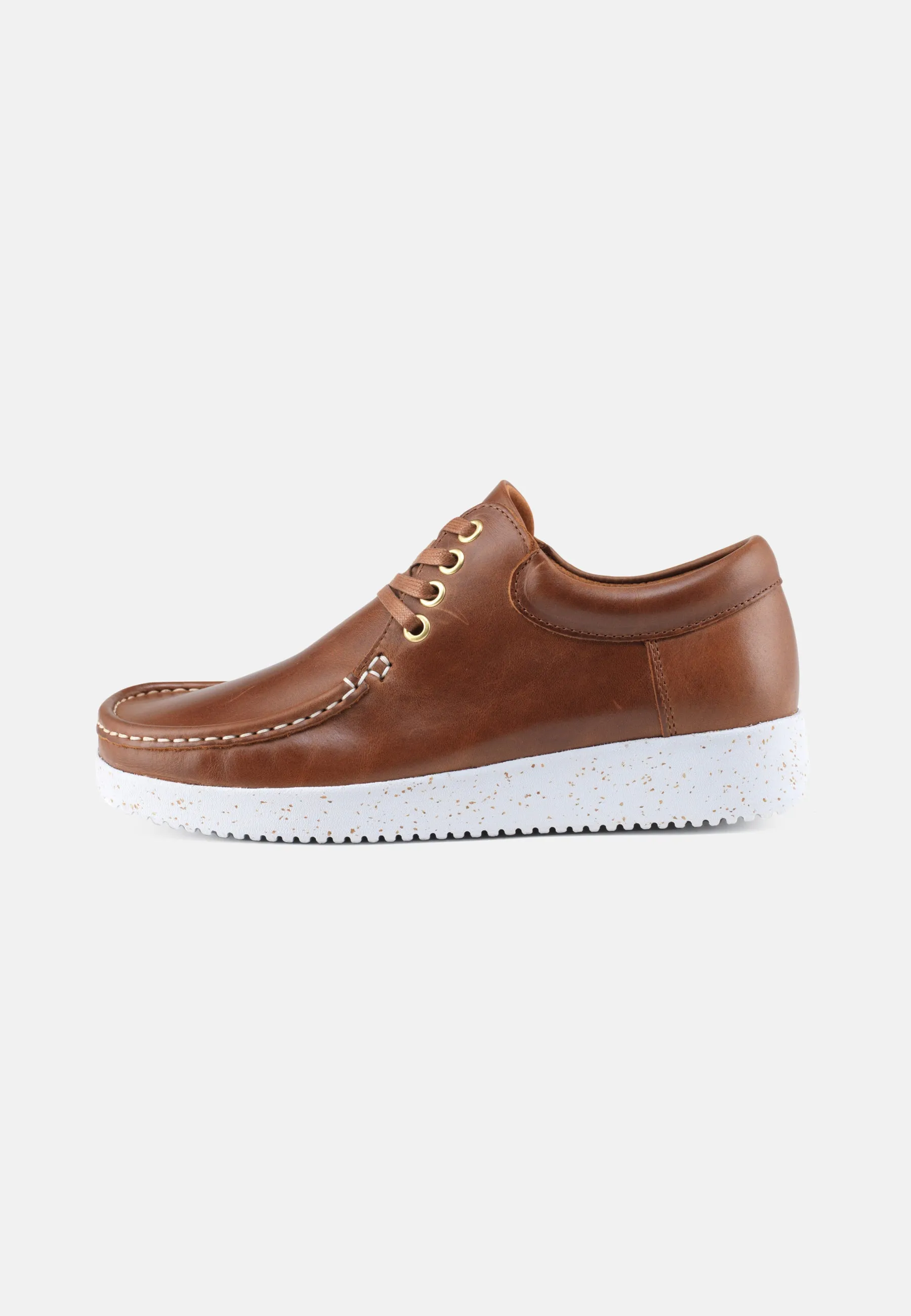 Anna Sko Pull Up Leather - Tobacco