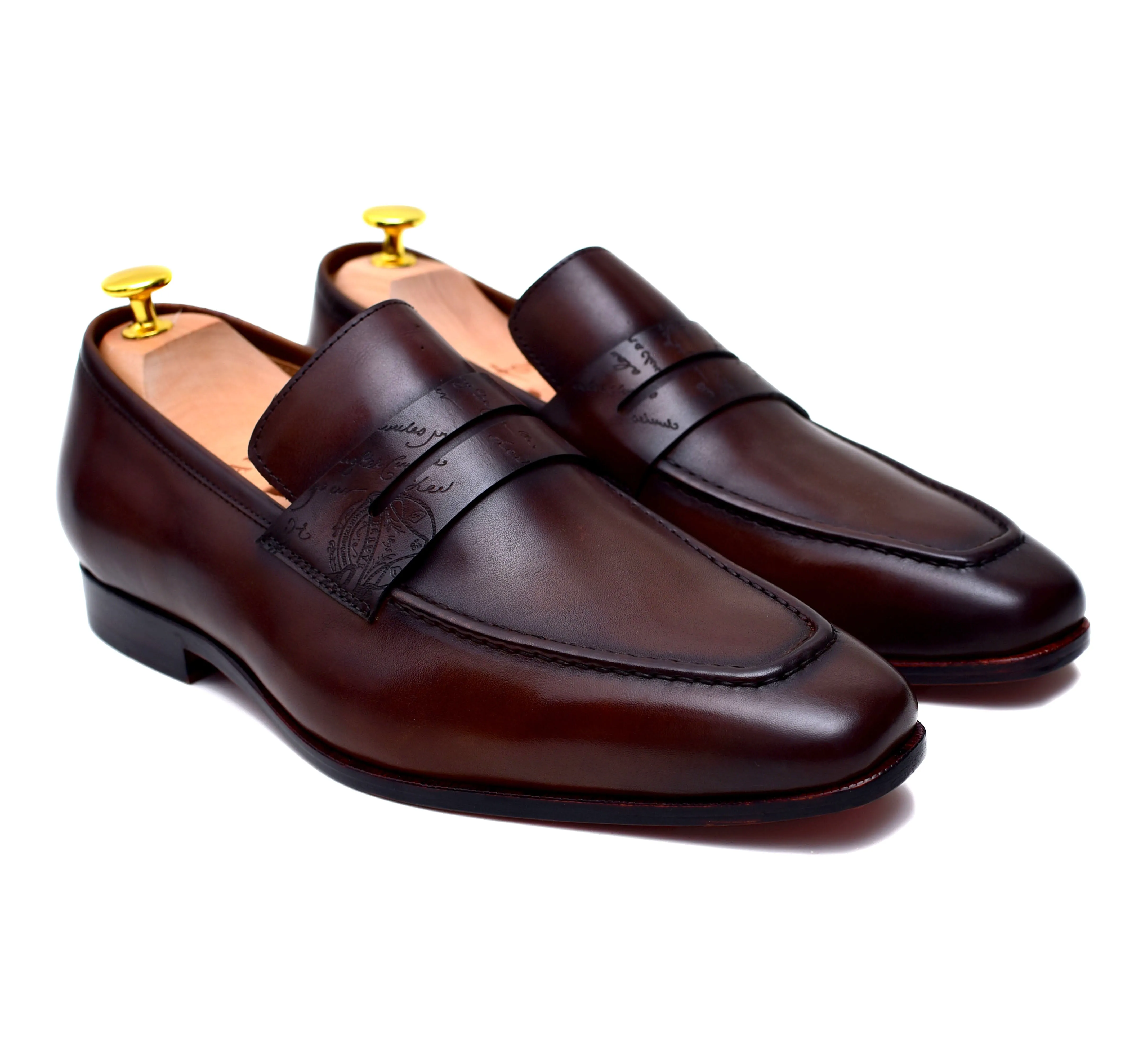 Carrera II - Brown Leather Penny Loafers