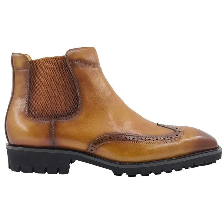 Carrucci Chelsea Congnac Lug Boot