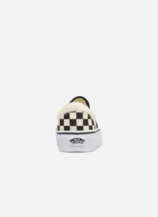 Classic Slip-On Platform - Black/White Check