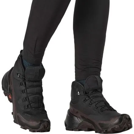 Cross Hike 2 Mid GTX boots for women Salomon, color Black/Chocolate Plum/Black