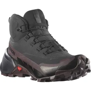 Cross Hike 2 Mid GTX boots for women Salomon, color Black/Chocolate Plum/Black