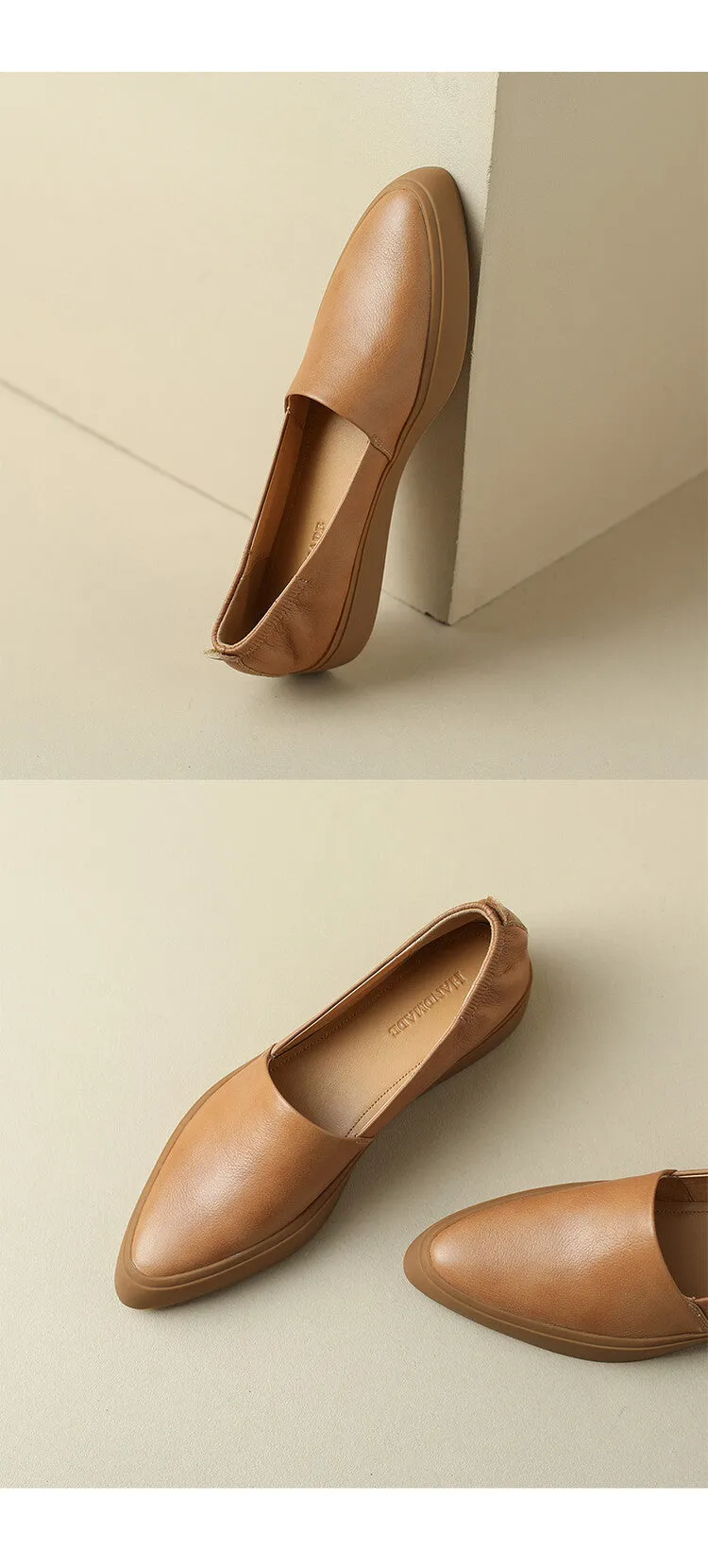 Flat Pointed Toe Pumps Female Platform Loafers