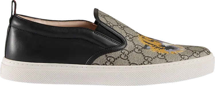 Gucci GG Supreme Slip-On Tiger sneakers, brown