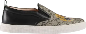 Gucci GG Supreme Slip-On Tiger sneakers, brown