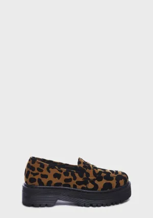 Leopard Best To Do It Platform Loafers