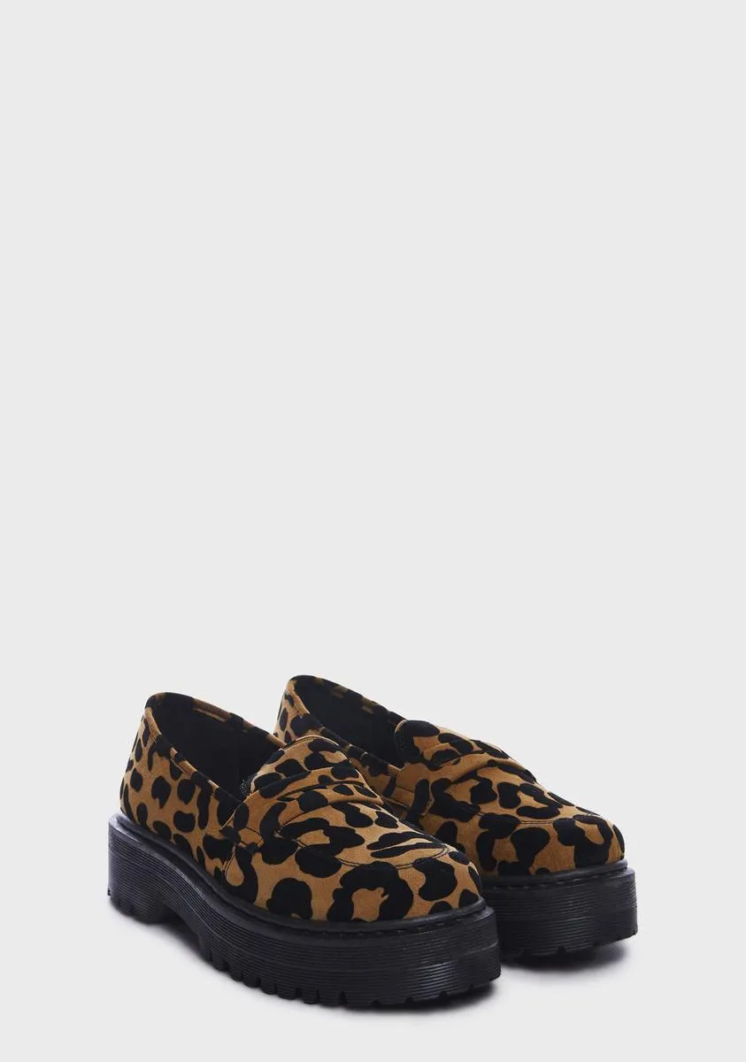 Leopard Best To Do It Platform Loafers