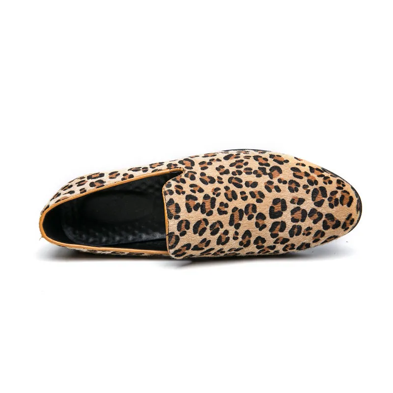 Leopard Suede Classic Slip-On Loafers