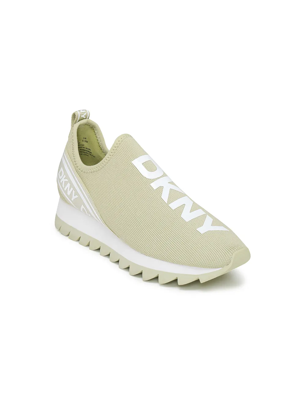 Linear Knit Logo Elastic Sneakers