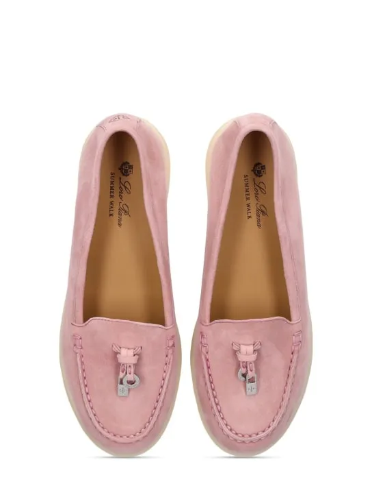 Loro Piana   Suede loafers w/ charms 