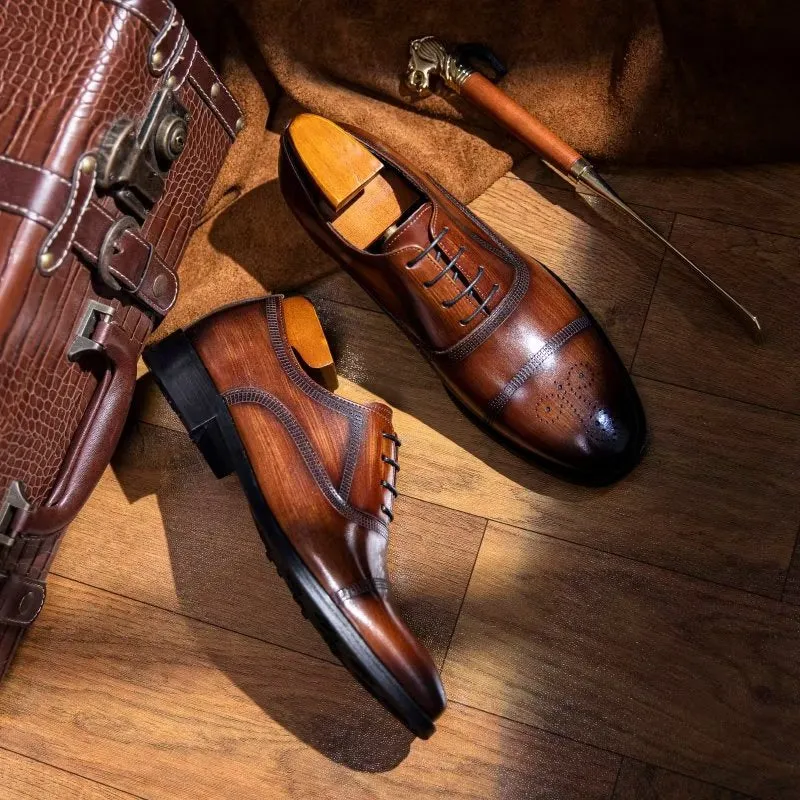 Luxury Leather Elegance Oxford Dress Shoes