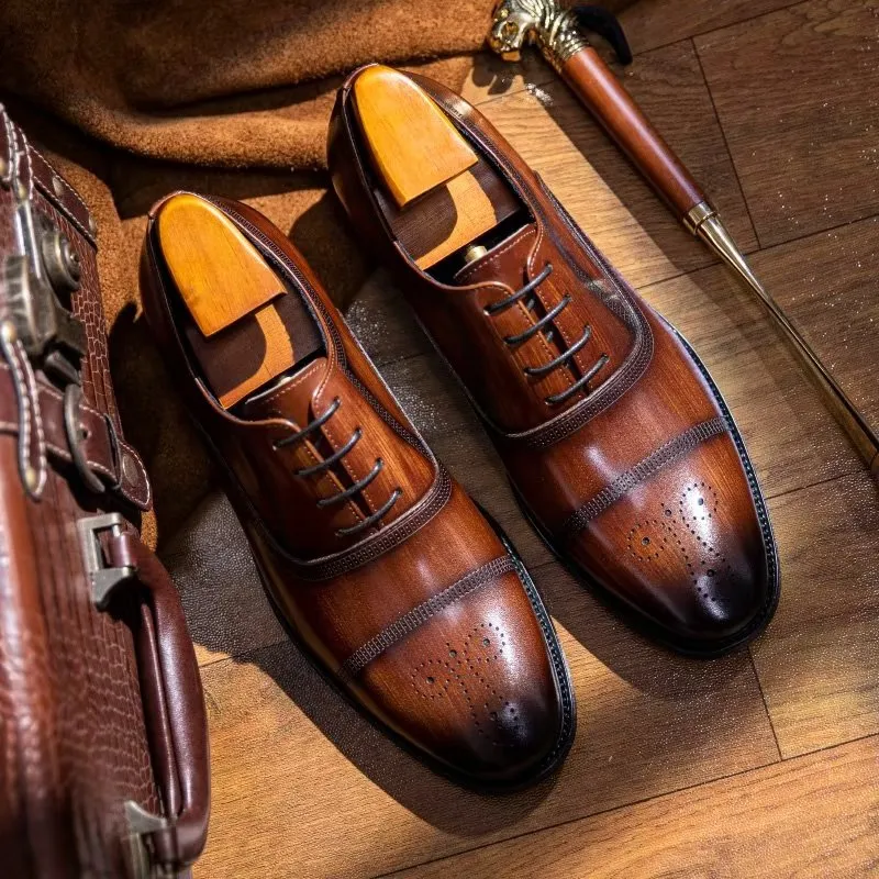 Luxury Leather Elegance Oxford Dress Shoes