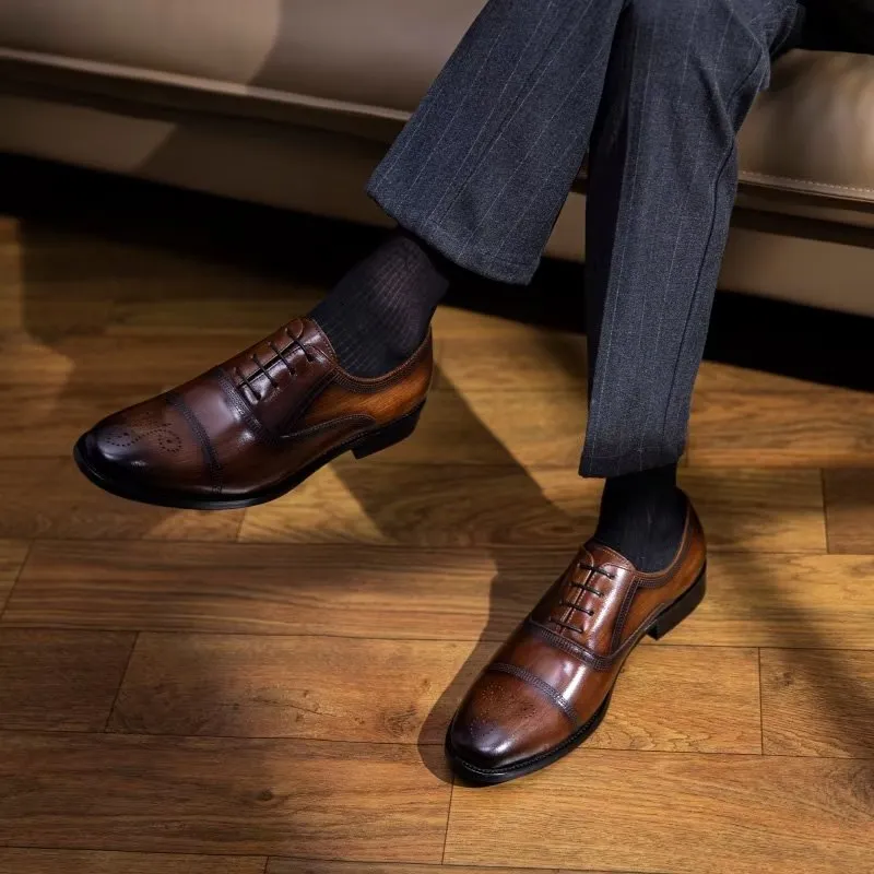 Luxury Leather Elegance Oxford Dress Shoes