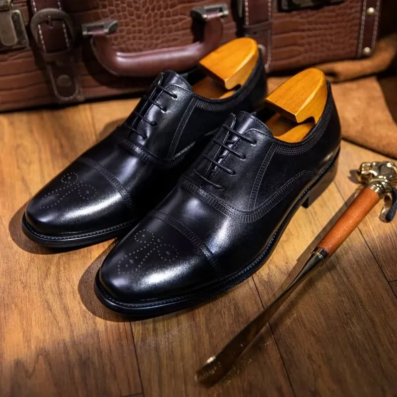 Luxury Leather Elegance Oxford Dress Shoes