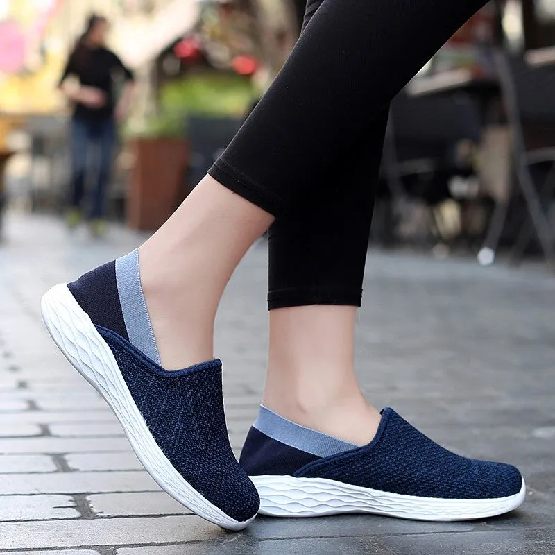 Man's breathable leisure fashion slip-on flat wide loafers