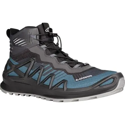 Merger GTX Mid Trail Men's Lowa Running Shoe, Steel Blue/Anthracite