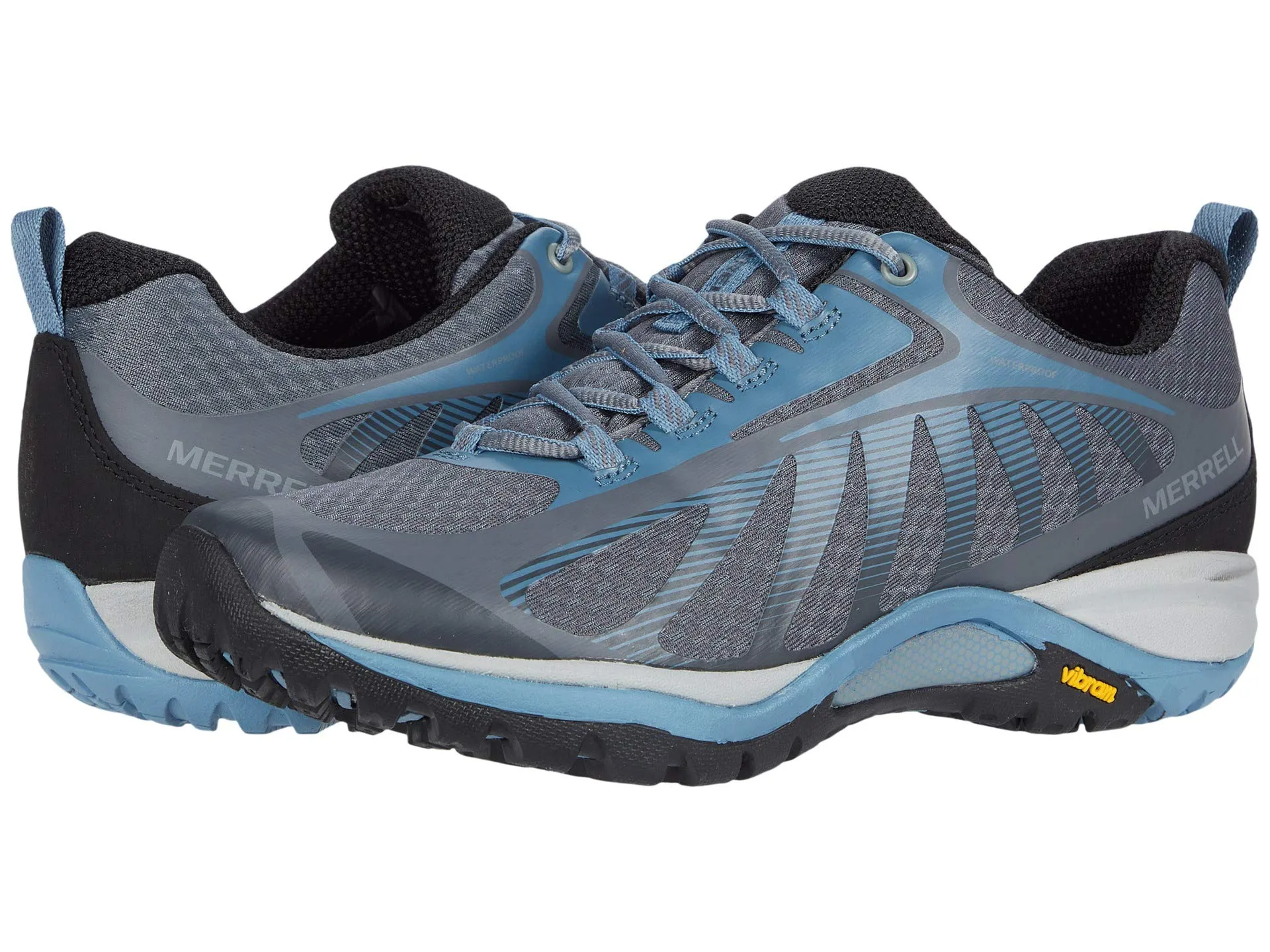 Merrell Siren Edge 3 Waterproof Hiking Shoes, Blue/Grey