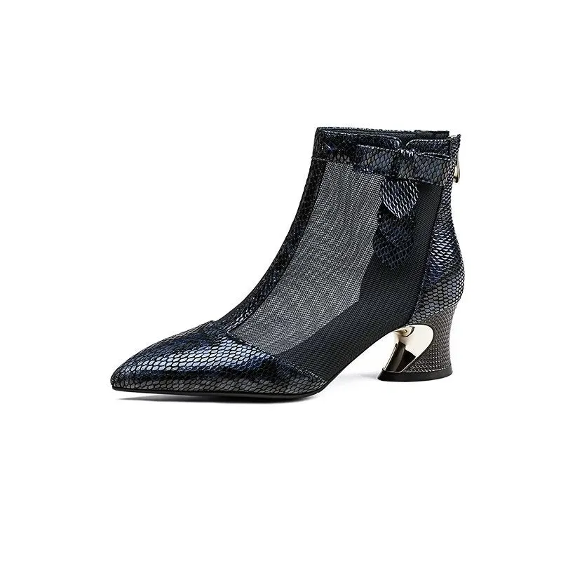 MeshPoint ExoticLux Heeled Boots