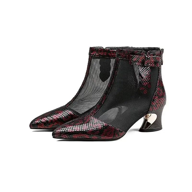 MeshPoint ExoticLux Heeled Boots