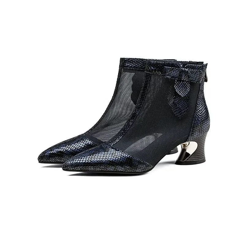 MeshPoint ExoticLux Heeled Boots