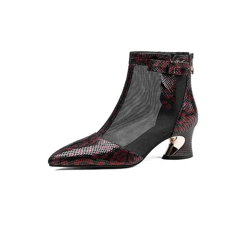 MeshPoint ExoticLux Heeled Boots