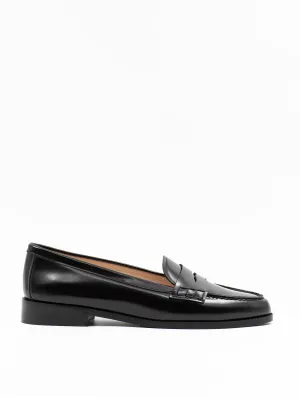 Mini Penny loafers in black patent