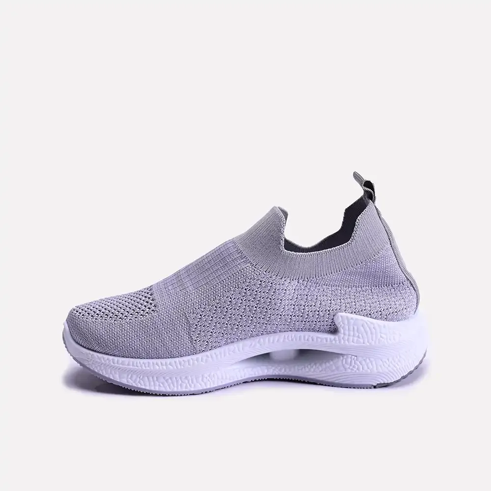 Nicole Gray Slip On Sneakers 0440687