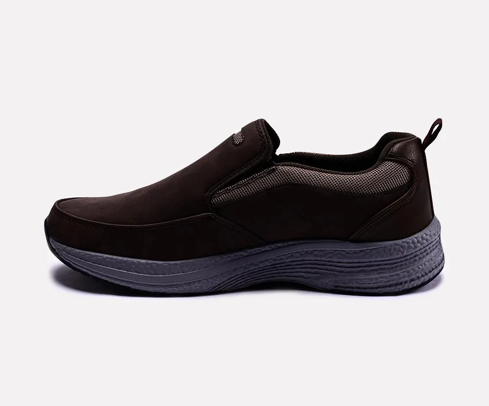 Snider Brown Slip On Sneakers 0120328