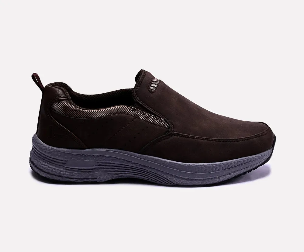 Snider Brown Slip On Sneakers 0120328