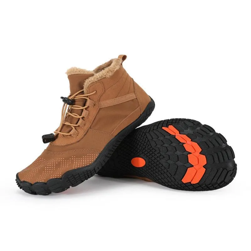 Winter Outdoors Sports Cycling Fleece-lined Thickened Non-slip Waterproof Hiking Shoes