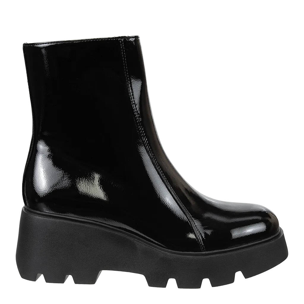 XENUS in BLACK Platform Ankle Boots